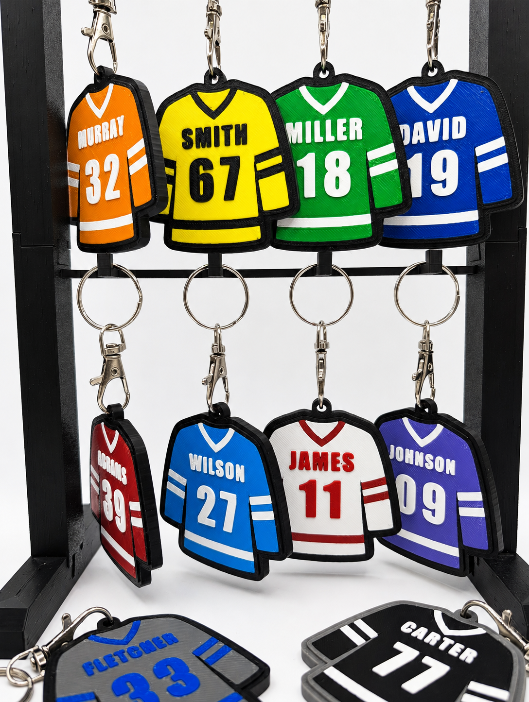 Hockey Jersey Tags Keychain