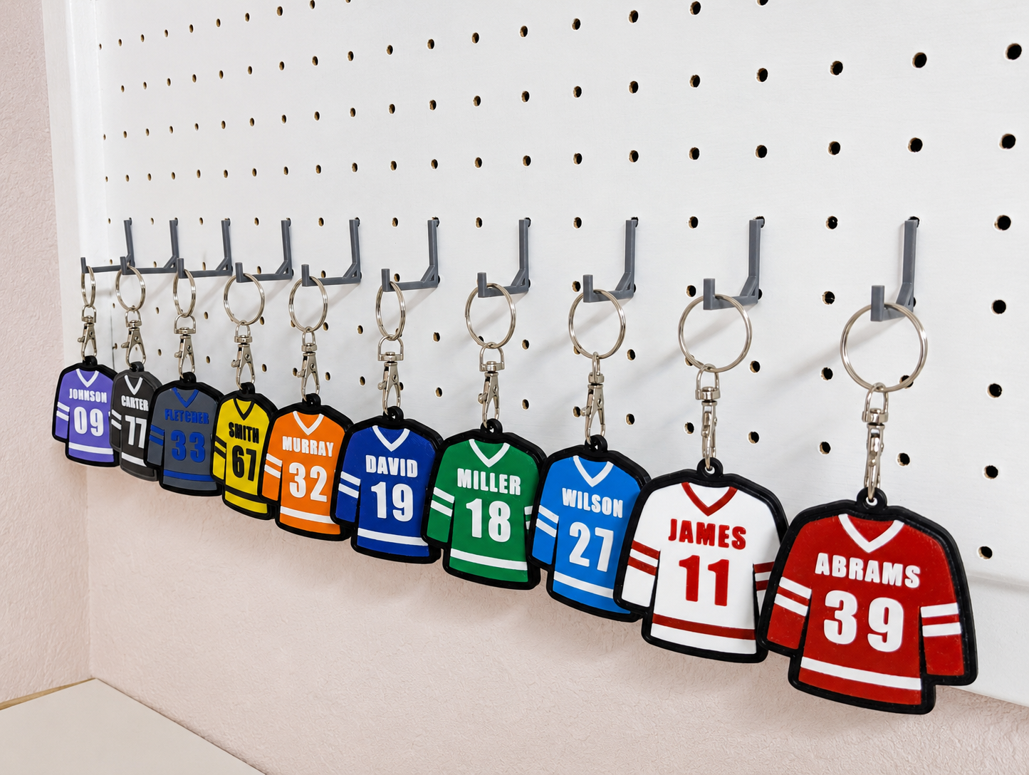 Hockey Jersey Tags Keychain