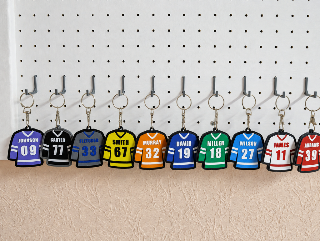 Hockey Jersey Tags Keychain