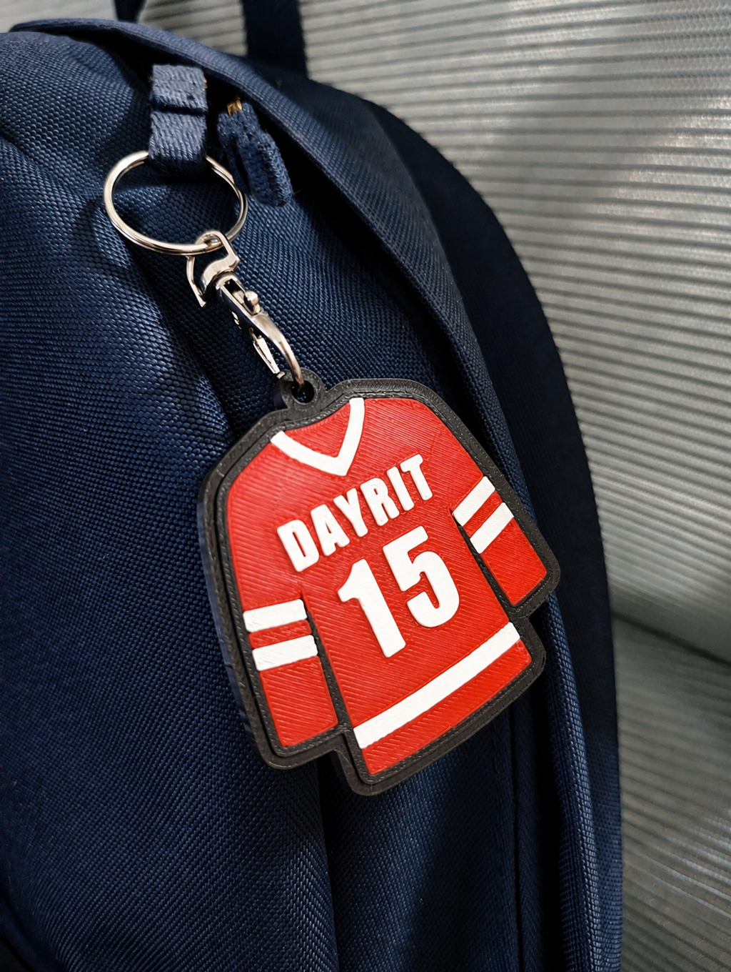 Hockey Jersey Tags Keychain
