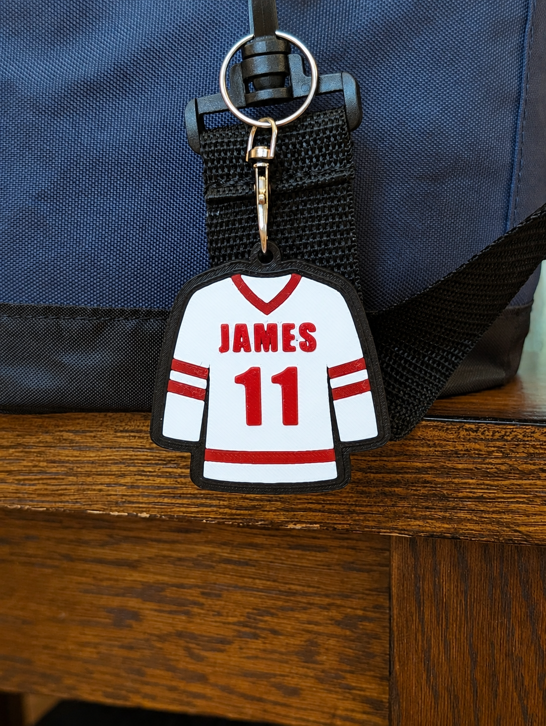 Hockey Jersey Tags Keychain