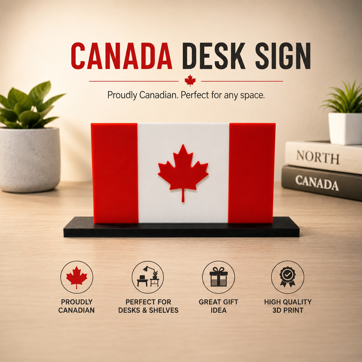 Canada Desk Sign square product thumbnail