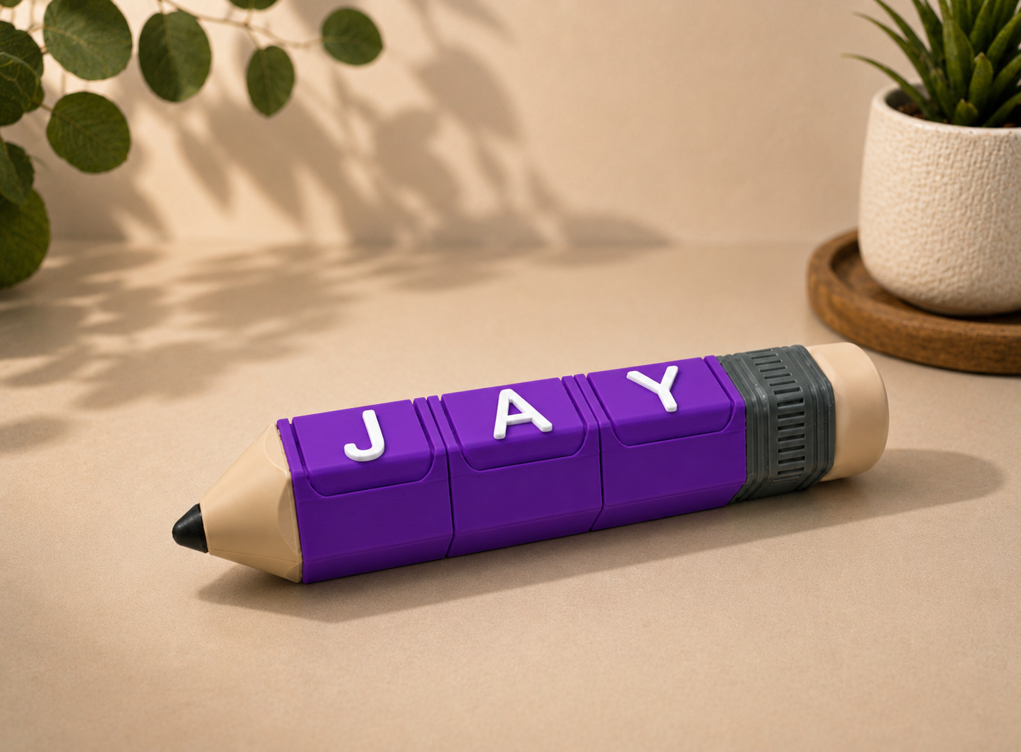 Personalized Pencil Clicker Fidget – Up to 8 Characters